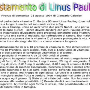 testamento di Linus Pauling